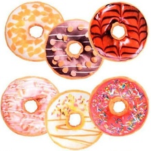 Daklos Plyšový donut / Polštář americká kobliha - více stylů Styl: 8#