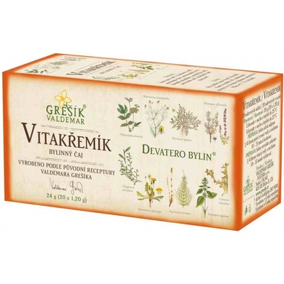 Grešík Vitakřemík porcovaný Devatero bylin 20 x 1,2 g