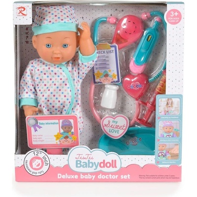 Moni Кукла 31см със стетоскоп и звук Dotts 6819 (3800146223601)