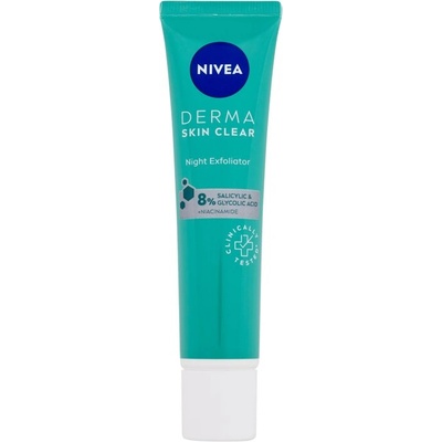 Nivea Derma Skin Clear Night Exfoliator от Nivea за Жени Пилинг 40мл