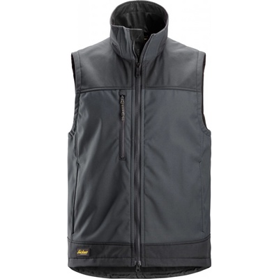 Snickers Workwear Softshellová vesta AllroundWork Stretch sivá