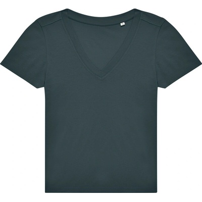 B&C Tričko B&C E150 V Women s výstřihem do V krátký rukáv dámské COT01014Tzm100 amalfi teal