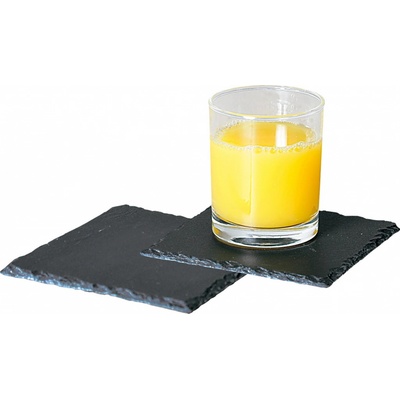 Kesper Sada bridlicových dosiek na servírovanie jedla štvorec 13x13 cm