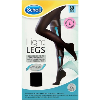 Scholl kompresivní Light Legs 60 DEN kompresní punčochové kalhoty černé – Zboží Dáma