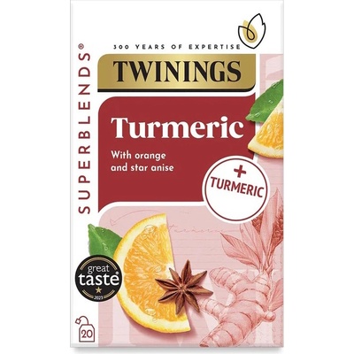 Twinings Bylinný čaj s kurkumou pomerančem a badyánem 20 sáčků 40 g