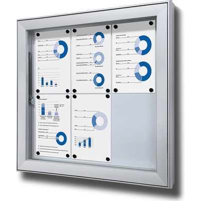Jansen Display venkovní vitrína typu L 6 x A4