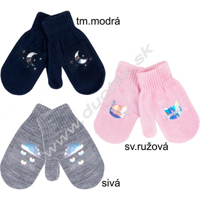 YO Rukavice RED-0236G sivá