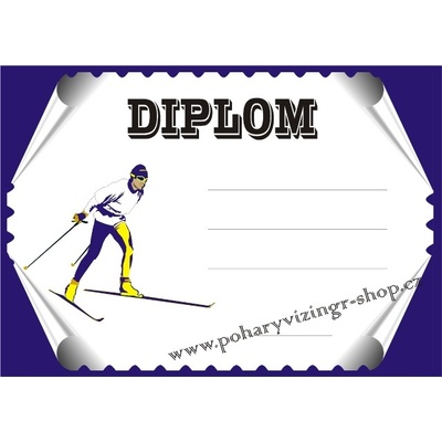 VIZINGR Lyžování diplom A4 č.20