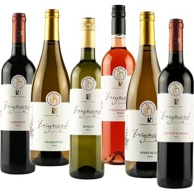 Vinárstvo Zsigmond Kartón mix llb akostné suché polosuché polosladké biele ružové 2023 2024 12% 12,5% 13% 13,5% 6 x 0,75 l (kartón)