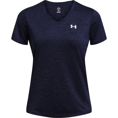 Under Armour Tech Twist V-Neck Short Sleeve Womens - Midnight Navy