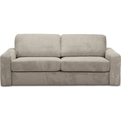 makamii Светлокафяв разтегателен диван от рипсено кадифе 195 cm Nona - Makamii (NONA_3SF_27_P1_C2)