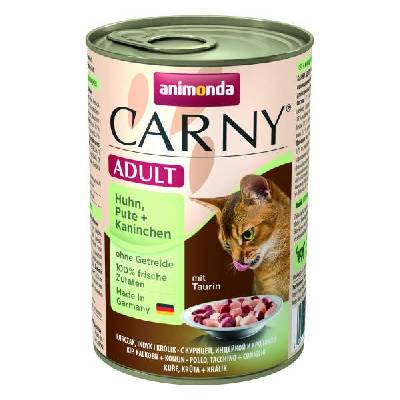 ANIMONDA konzerva CARNY Adult - kura, morka + králik 400g
