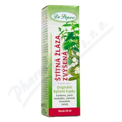 Dr.Popov Kapky bylinné Štítná žláza normal 50 ml