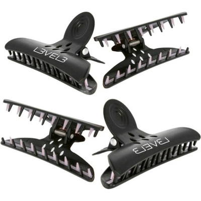 Profesionálna štipca do vlasov L3VEL3 Hair claw clips - 4 ks