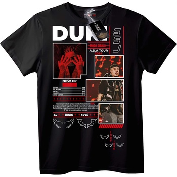 NOONEBRAND Тениска DUN A. D. A Турне 2024 - M, Black