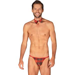 Obsessive Прашки Stringi-Mr-Merrilo-CzerwonyV-61060-Czerwony - Черен, размер O/S