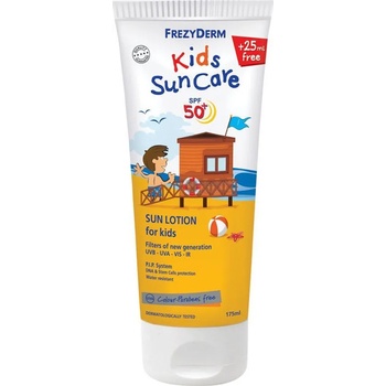 Frezyderm Слънцезащитен лосион за лице и тяло, водоустойчив за деца , Frezyderm Kid' s Sun Care Lotion SPF50 175ml