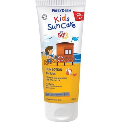 Frezyderm Слънцезащитен лосион за лице и тяло, водоустойчив за деца , Frezyderm Kid' s Sun Care Lotion SPF50 175ml