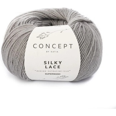 SILKY LACE Katia Farby SILKY LACE: 153 svetlá šedá