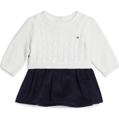 Dívčí šaty Tommy Hilfiger bílá mini, KNKN KNKN.BYH – Zboží Dáma