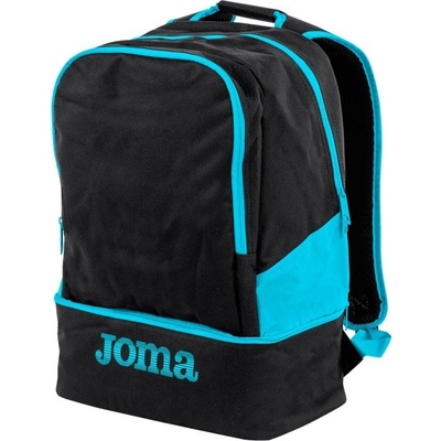 Fotbalový batoh JOMA Estadio Backpack III Velikost: S, Barva: černá/tyrkys