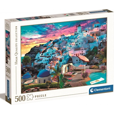 CLEMENTONI Pohled na Santorini 500 dílků