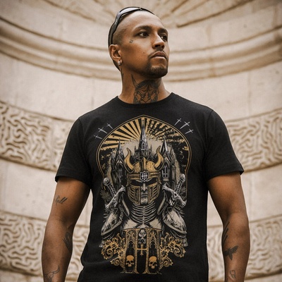 HYRAW Мъжка тениска hyraw - fallen knight - 254ts08