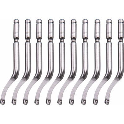 Extol Premium Náhradní čepele 10 ks k odhrotovači 8803680, dřík 3,2 mm +10 ks náhradních čepelí, HSS M35 (5% Co) 8803682