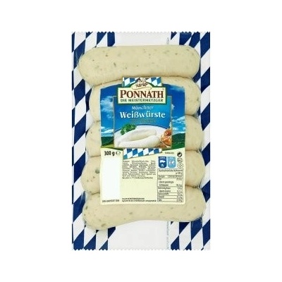 Ponnath Die Meistermetzger Mnichovská bílá klobása 300g – Zboží Dáma
