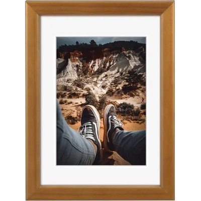 Hama rámeček dřevěný BELLA. ořech, 29,7x42 cm (Rozměry A3) – Zboží Živě