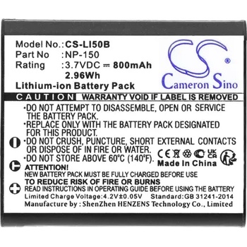 Image 1 of Cameron sino Батерия за апарат Cameron Sino 3.7V 800mAh, LiIon , OLYMPUS Li50 (CS-LI50B)