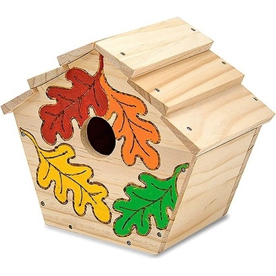 Melissa & Doug Творчески комплект Melissa & Doug - Направи си сам, дървена къщичка за птици (772131018)