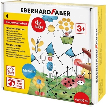 Eberhard Faber Prstové farby základné 4 x 100 ml