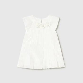 Image 1 of Mayoral Рокля плисирана мръснобял цвят за бебе момиче Mayoral