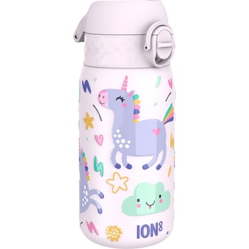 ION8 Бутилка за вода Ion8 Print, метална, 400ml, ЕДНОРОЗИ (32032-А-ЕДНОРОЗИ)