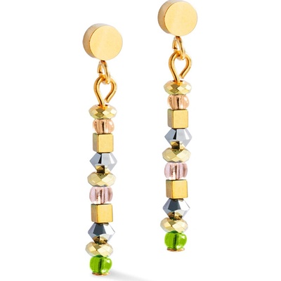 COEUR DE LION Visiace náušnice s hematitom a Swarovski krištáľmi 4359211109