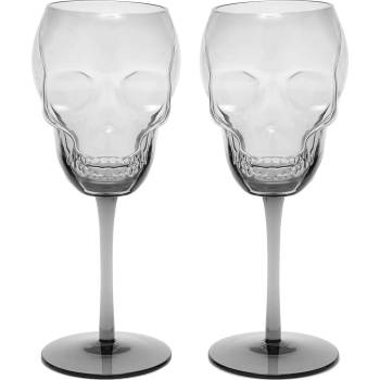 KILLSTAR стъклени чаши (комплект от 2) KILLSTAR - Cranium - Grey - KSRA012430