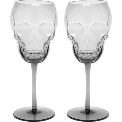 KILLSTAR стъклени чаши (комплект от 2) KILLSTAR - Cranium - Grey - KSRA012430