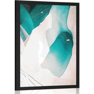 Plakát abstraktní plesa - 40x60 black