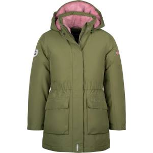 TROLLKIDS Детско пухено яке Trollkids Girl's Alesund Coat Coat - Dusky Olive / Mauve - размер 92 (EU) (703-2532-0611)