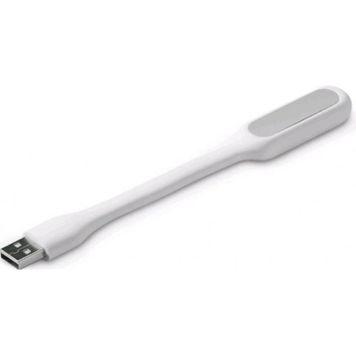 C-TECH USB lampička k notebooku, flexibilní, bílá