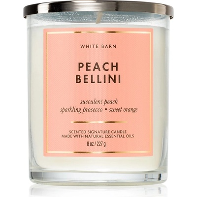Bath & Body Works Peach Bellini ароматна свещ 227 гр