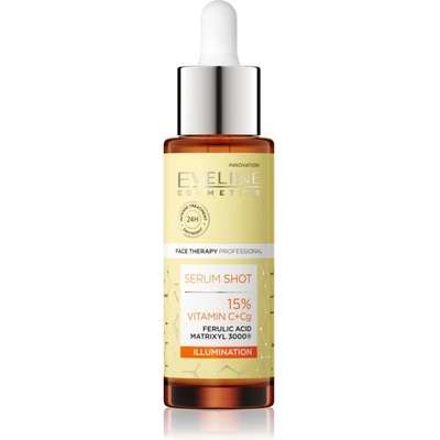 Eveline Cosmetics Serum Shot 15% Vitamin C+Cg озаряващ серум против бръчки с витамин С 30ml