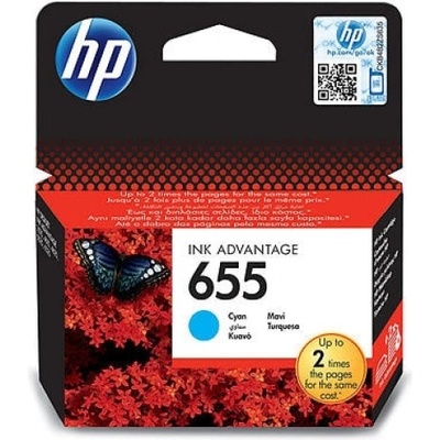 HP Консуматив, HP 655 Cyan Ink Cartridge (CZ110AE)