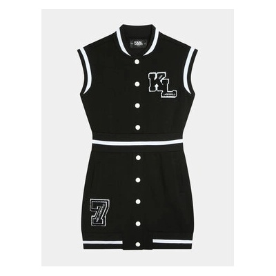 Karl Lagerfeld Kids Ежедневна рокля Z30081 D Черен Regular Fit (Z30081 D)