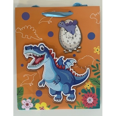 Dárková taška střední Dinosaurus 3D Typ: 1
