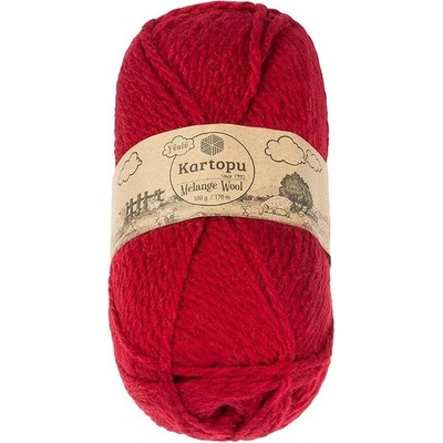 BELLATEX Melange Wool 100 g - 2117 červená