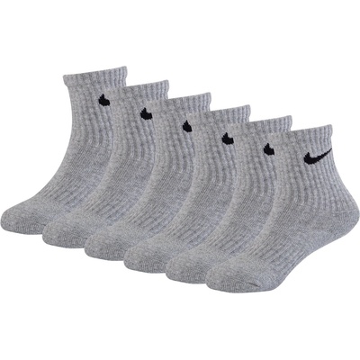Nike Детски чорапи Nike 6Pk DF Crew Sock Infants - Grey Heather