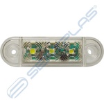  Габарит, бял 3 led 12v-24v 412luk