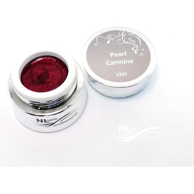 NL nails professional Uv Led perleťový barevný gel Pearl carmine 5ml